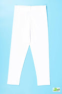 Girl's Full-Length White Leggings