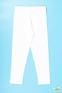 Girl's Full-Length White Leggings