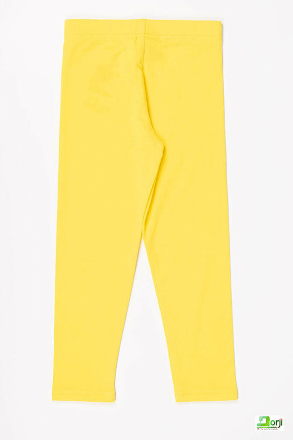 Girl's Full-Length Yellow Leggings