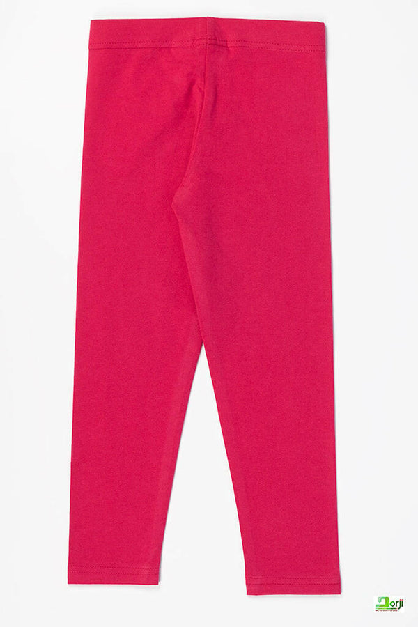Girl's Full-Length Magenta Leggings