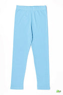Girl's Full-Length Sky Blue Leggings