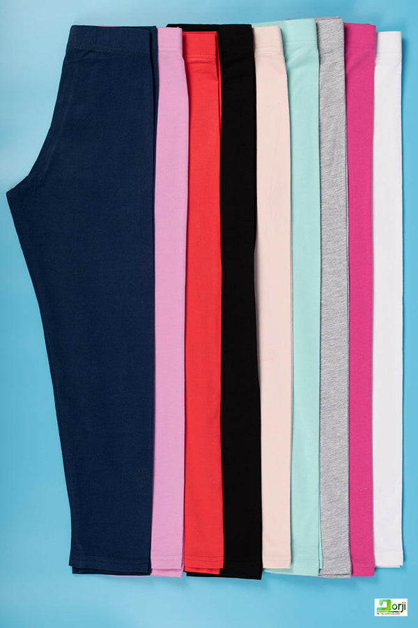 Girl's Full-Length Navy Blue Leggings
