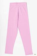 Girl's Full-Length Rose Pink Leggings