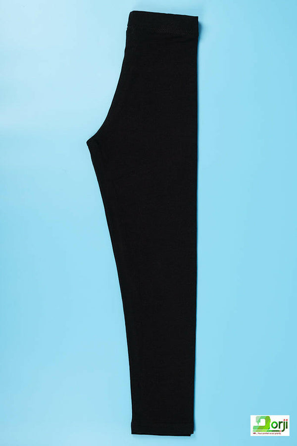 Girl's Full-Length Black Leggings