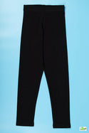 Girl's Full-Length Black Leggings