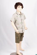 Boys Comfortable stylish, Casual Shorts are with pockets and adjustable elastic waist.