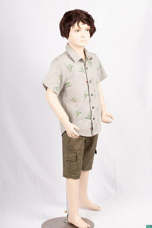 Boys Comfortable stylish, Casual Shorts are with pockets and adjustable elastic waist.