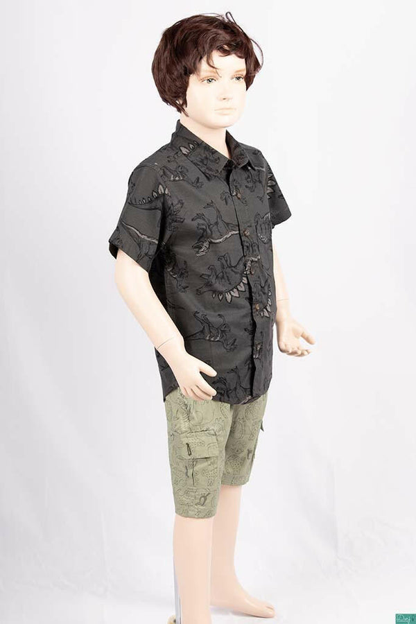 Boys Comfortable stylish, Casual Shorts are with pockets and adjustable elastic waist.