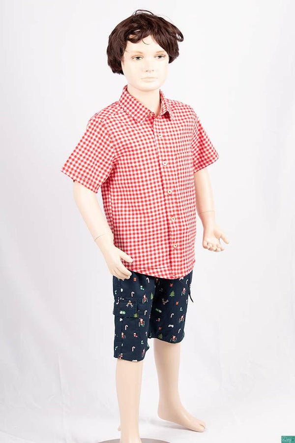 Boys Comfortable stylish, Casual Shorts are with pockets and adjustable elastic waist.