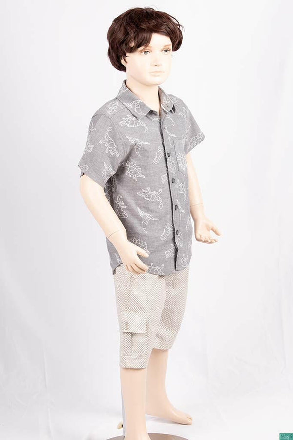 Boys Comfortable stylish, Casual Shorts are with pockets and adjustable elastic waist.