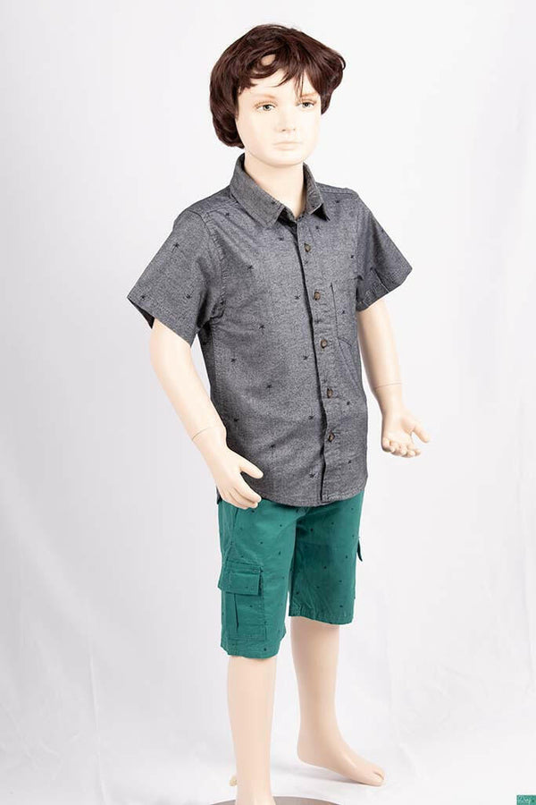 Boys Comfortable stylish, Casual Shorts are with pockets and adjustable elastic waist.