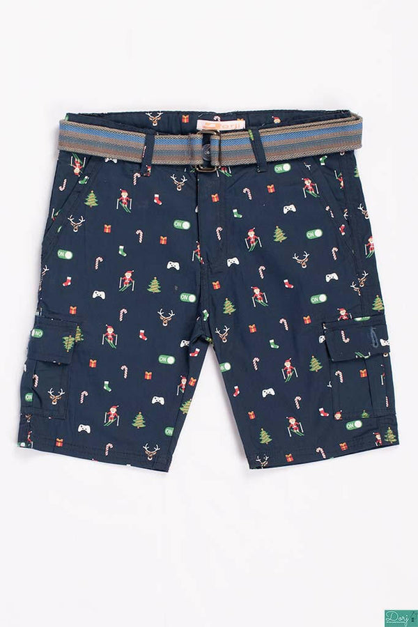 Boys Comfortable stylish, Casual Shorts are with pockets and adjustable elastic waist.