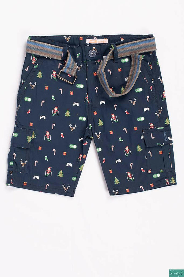 Boys Comfortable stylish, Casual Shorts are with pockets and adjustable elastic waist.