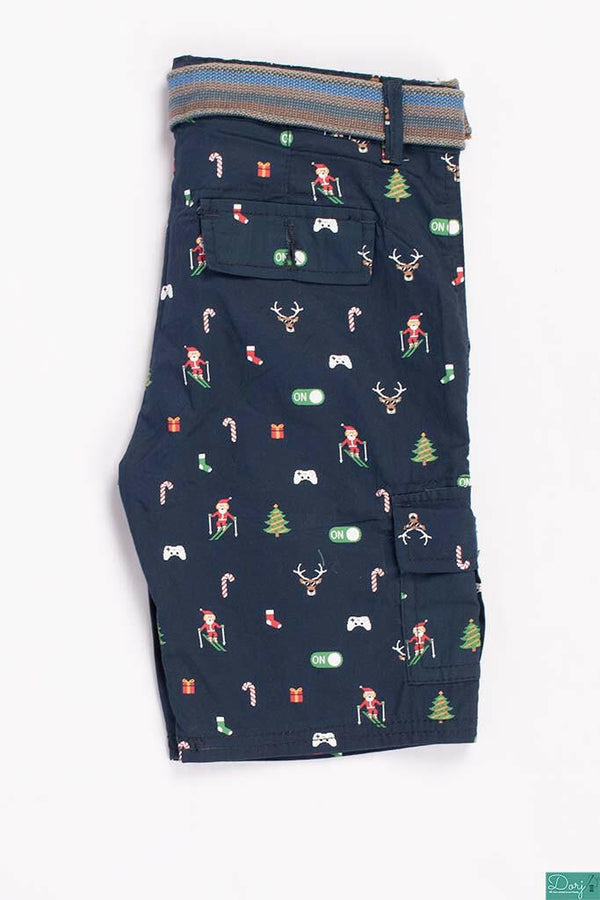 Boys Comfortable stylish, Casual Shorts are with pockets and adjustable elastic waist.