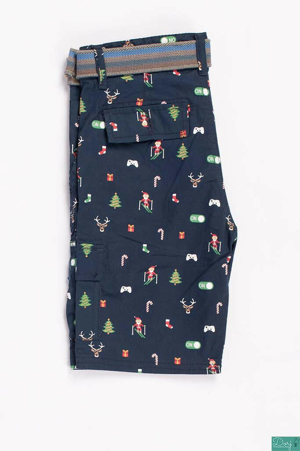 Boys Comfortable stylish, Casual Shorts are with pockets and adjustable elastic waist.