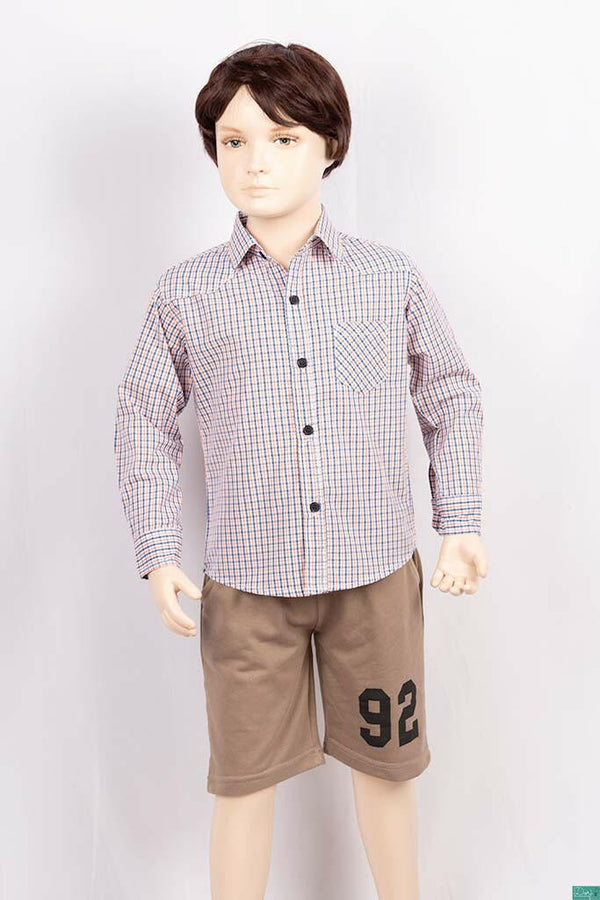Boys full sleeve regular fit Shirt  with pocket.