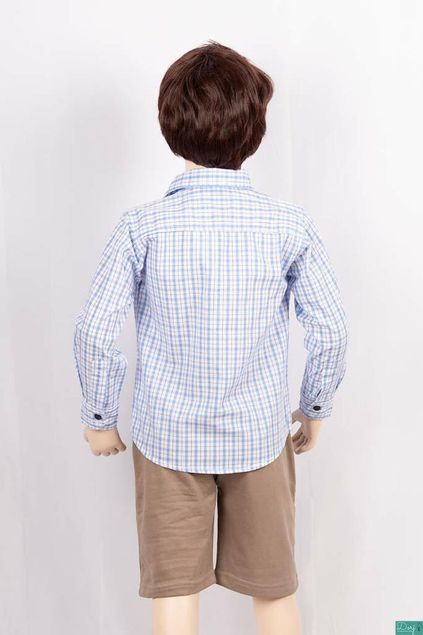 Boys full sleeve slim fit Shirt with pocket.