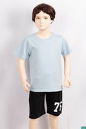 Boy's round neck regular fit short sleeve T-shirts.
