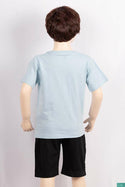 Boy's round neck regular fit short sleeve T-shirts.
