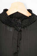 Ladies Black Ruffle top - Dorji