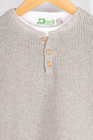 Boy's full sleeve round neck casual fit knitted T-shirt