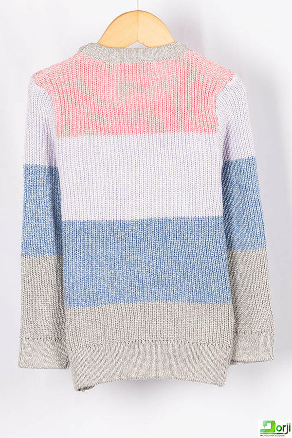 Girl's full sleeve slim fit woollen sweater in various shades