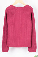Girl’s full sleeve slim fit round neck knitted sparkle sweater in various colours. A very beautifully knitted comfortable sweater with 65% cotton & 35% polyester. Suitable for Winter and Spring.
