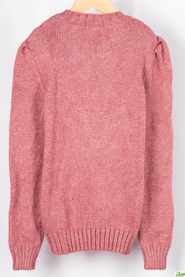 Girl’s full sleeve regular fit round neck woollen knitted sweater in various colours. A very beautifully knitted comfortable sweater with 65% cotton & 35% polyester.