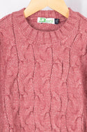 Girl’s full sleeve regular fit round neck woollen knitted sweater in various colours. A very beautifully knitted comfortable sweater with 65% cotton & 35% polyester.