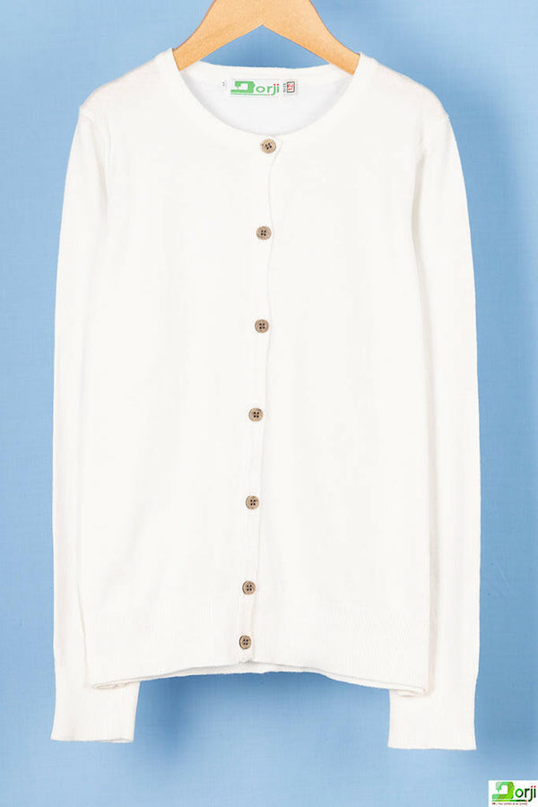Girl's full sleeve regular fit cardigan