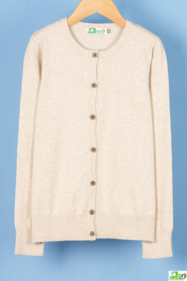 Girl's full sleeve regular fit cardigan