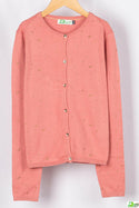 Girl's full sleeve slim fit cardigan