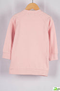 Girl's full sleeve crew neck glittery unicorn jumper in Pink.