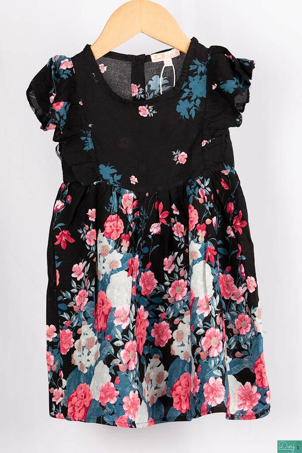 Little baby girl’s gorgeous floral tank dresses with cute ruffles in various colours.