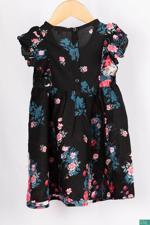 Little baby girl’s gorgeous floral tank dresses with cute ruffles in various colours.