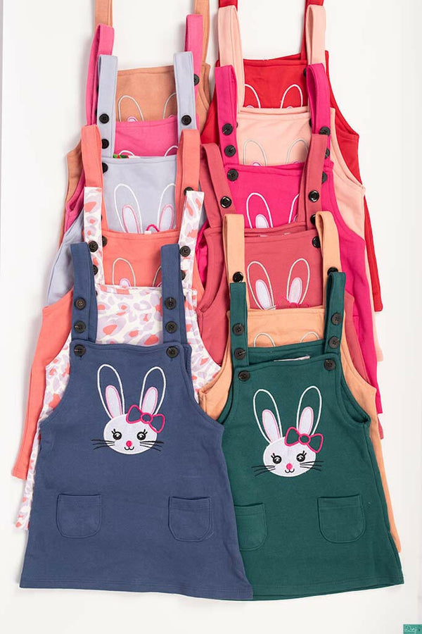 Girl’s casual colourful Pinafore dress.