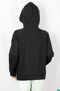 Girl's full sleeve casual fit hoodie with a glittery sequence Design on chest.