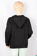 Girl's full sleeve casual fit hoodie with a glittery sequence Design on chest.