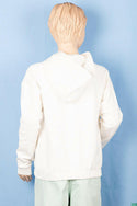 Girl's full sleeve casual fit hoodie with a glittery sequence Design on chest.
