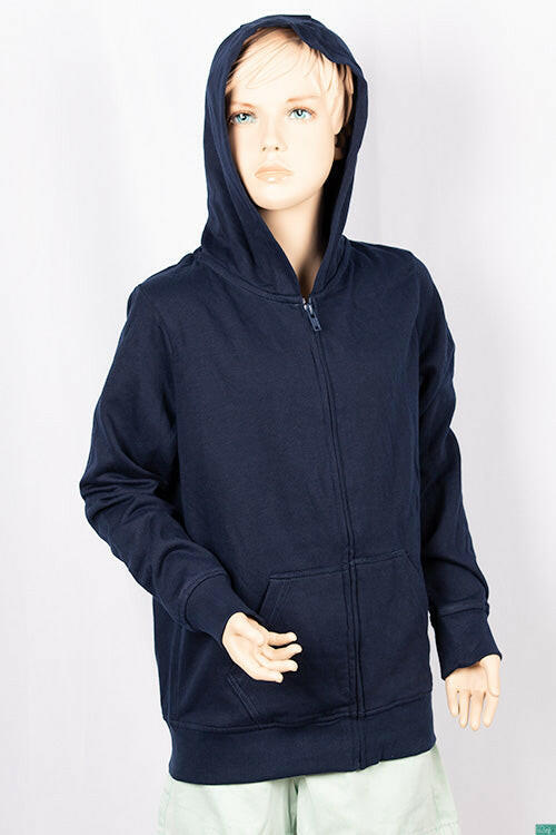 Girl's full sleeve casual fit hoodie with pockets.