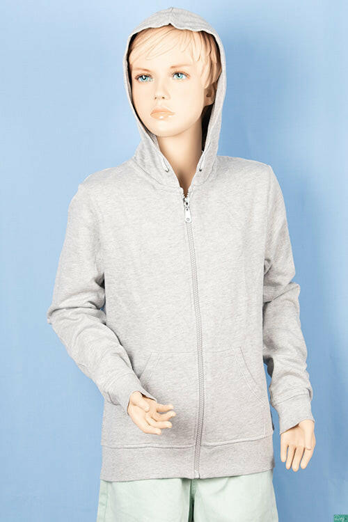 Girl's full sleeve casual fit hoodie with pockets.