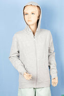 Girl's full sleeve casual fit hoodie with pockets.