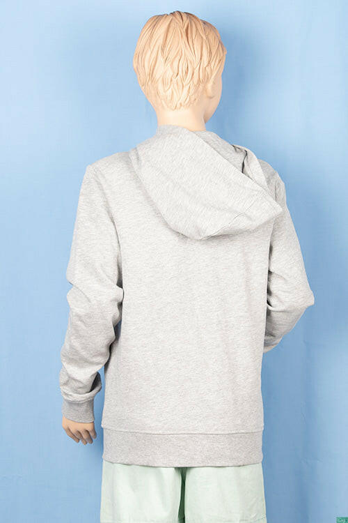 Girl's full sleeve casual fit hoodie with pockets.