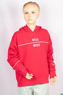 Girl's full sleeve casual fit hoodie with a nice cool design on chest.