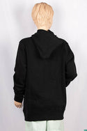 Girl's full sleeve casual fit hoodie in black with a nice cool Design on chest.
