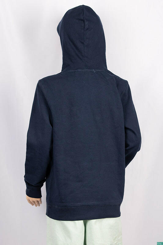 Girl's full sleeve casual fit basic hoodie in Navy