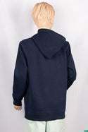 Girl's full sleeve casual fit basic hoodie in Navy