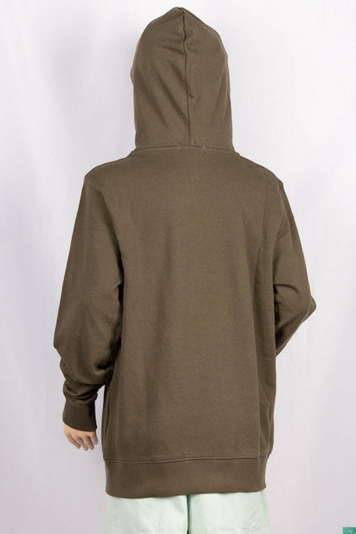 Girl's full sleeve casual fit hoodie in Olive