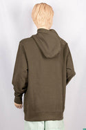 Girl's full sleeve casual fit hoodie in Olive