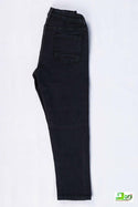Girl's Regular fit Ripped Jeans in  Black .